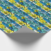 Monster Hand getrokken Kinder Patroon Cadeaupapier (Hoek)