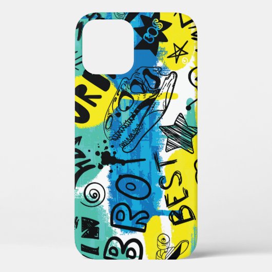 Monster Hand getrokken Kinder Patroon Case-Mate iPhone Case (Achterkant)
