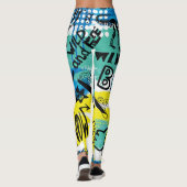 Monster Hand getrokken Kinder Patroon Leggings (Achterkant)