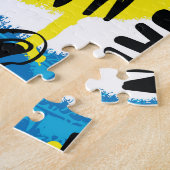 Monster Hand getrokken Kinder Patroon Legpuzzel (Zijkant)