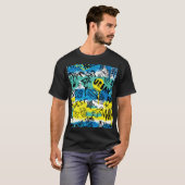 Monster Hand getrokken Kinder Patroon T-shirt (Voorkant volledig)