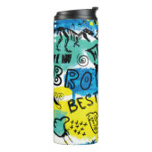Monster Hand getrokken Kinder Patroon Thermosbeker (Gedraaid links)