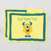 Monster Hartelijk Dank Briefkaart (Voorkant / Achterkant)