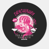 Monster High Draculaura Ronde Sticker (Voorkant)