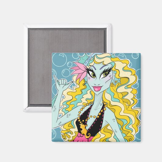 Monster High Lagoona Blue Zee Monster Magnet (Voorkant / Achterkant)