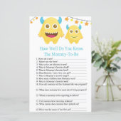 Monster hoe goed je baby shower game kent (Staand voorkant)