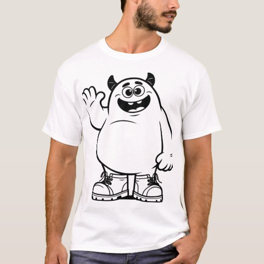 monster hoge t-shirt (Voorkant)