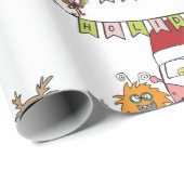 Monster Holiday Cheer Cadeaupapier (Rol Hoek)