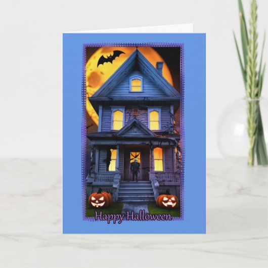 Monster House Halloween Kaart (Voorkant)
