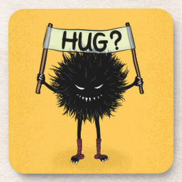 Monster Hug Cute Evil Character Bier Onderzetter