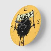 Monster Hug Cute Evil Character Ronde Klok (Hoek)