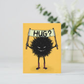 Monster Hug Funny Evil Character Briefkaart (Staand voorkant)