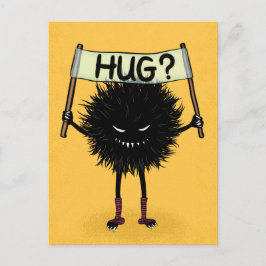 Monster Hug Funny Evil Character Briefkaart
