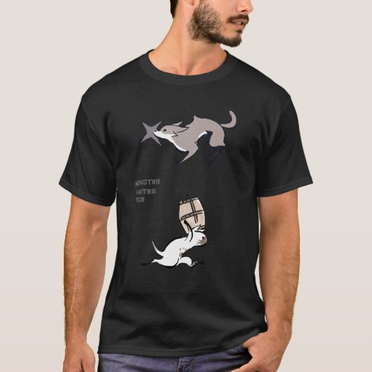 Monster Hunter Rise Palico&palamute T-shirt (Voorkant)