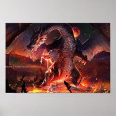 Monster Hunter World Fire Dragon Poster (Voorkant)