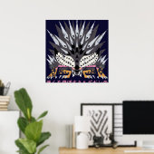 Monster Hunter World Iceborne Ruiner Nergigante Ka Poster (Thuiskantoor)
