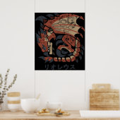 Monster Hunter World Rathalos Kanji Icon Poster (Keuken)