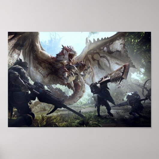 Monster Hunter World Rathalos Poster (Voorkant)