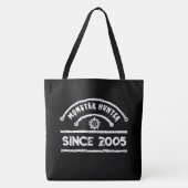 Monster Hunter Zegel Verweerde Typografie Tote Bag (Voorkant)