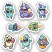 Monster Ice Cream Party Stickers pt 1 (Voorkant)
