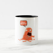 Monster, ik eet mensen tweekleurige koffiemok (Center)