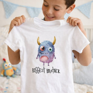 Monster-in-charge Grootste broer en zus T-shirt