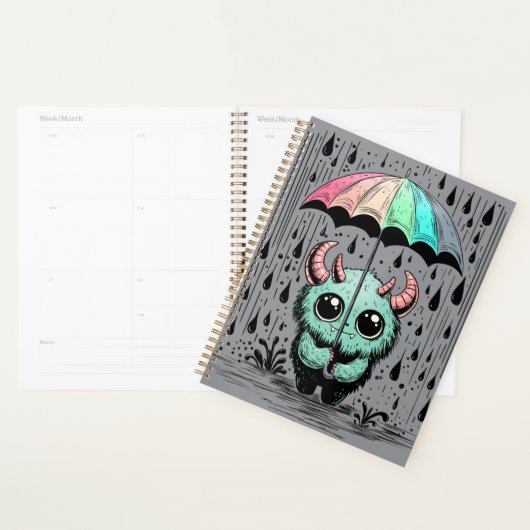 Monster in de regen planner (Display)