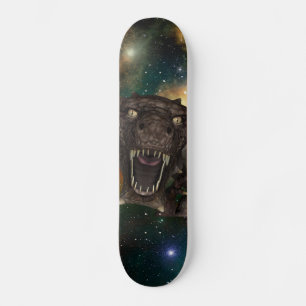 Monster in de ruimte persoonlijk skateboard