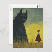 Monster in een tarweveld briefkaart (Voorkant / Achterkant)