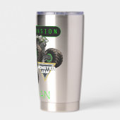 Monster Jam Alien Invasion & Logo Geïsoleerde Drinkbeker (Achterkant)