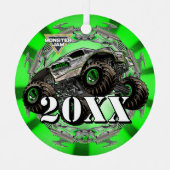 Monster Jam Alien Invasion Metalen Ornament (Voorkant)