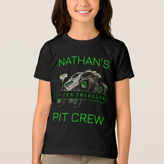 Monster Jam - Alien Invasion Pit Crew Tri-Blend Shirt (Voorkant)