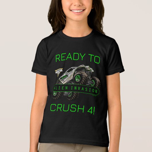 Monster Jam - Alien Invasion Ready to Crush Tri-Blend Shirt (Voorkant)