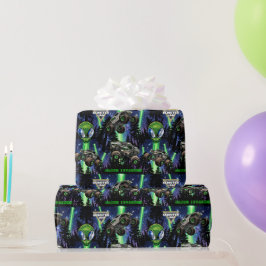 Monster Jam - Alien Invasion Verjaardag Cadeaupapier
