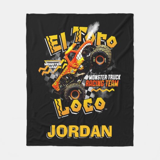 Monster Jam El Toro Loco - Persoonlijk Fleece Deken (Voorkant)
