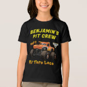 Monster Jam - El Toro Loco Verjaardag Pit Crew Tri-Blend Shirt (Voorkant)