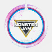 Monster Jam Glitter Smash Metalen Ornament (Achterkant)