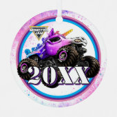 Monster Jam Glitter Smash Metalen Ornament (Voorkant)