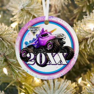 Monster Jam Glitter Smash Metalen Ornament