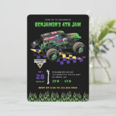 Monster Jam - Grave Digger Birthday Kaart (Staand voorkant)