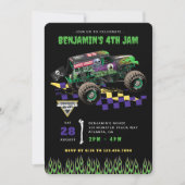 Monster Jam - Grave Digger Birthday Kaart (Voorkant)
