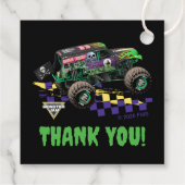 Monster Jam Grave Digger Dank Je Wel Bedankjes Labels (Achterkant)