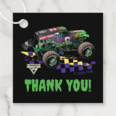 Monster Jam Grave Digger Dank Je Wel Bedankjes Labels (Voorkant)