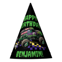 Monster Jam Grave Digger Gefeliciteerd met je verj Feesthoedjes