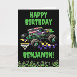 Monster Jam Grave Digger Gefeliciteerd Verjaardag Kaart