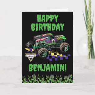 Monster Jam Grave Digger Gefeliciteerd Verjaardag Kaart