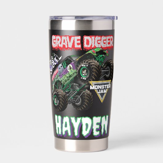 Monster Jam Grave Digger Geïsoleerde Drinkbeker (Links)