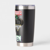 Monster Jam Grave Digger Geïsoleerde Drinkbeker (Achterkant)