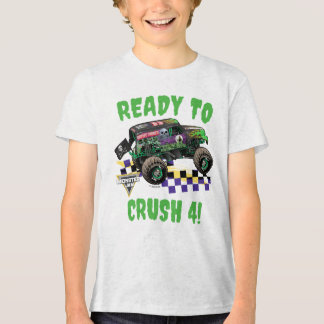 Monster Jam Grave Digger klaar om verjaardag te ve Tri-Blend Shirt