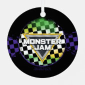 Monster Jam Grave Digger Metalen Ornament (Achterkant)